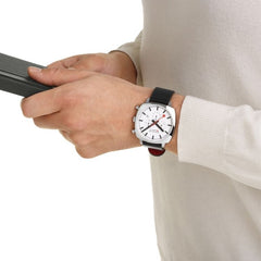 Mondaine Cushion Chrono Herrenuhr - MSL.41410.LBV.SET