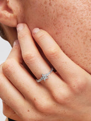 Pandora Timeless Funkelnder Sternen Baguette-Ring Silber 925 mit weissen Zirkonia – 195072C01
