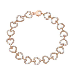18 Karat Gold - 750 Herz Armband