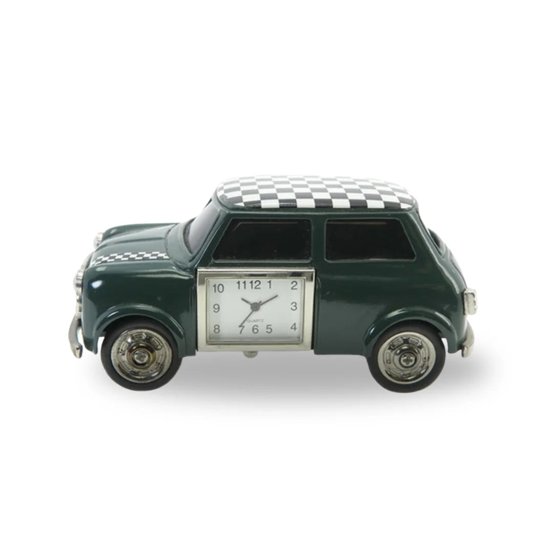 Miniaturuhr Mini in Grün: Quarz, 3.5×9.5 cm