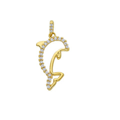 18 Karat Gold - 750 Delfin Anhänger