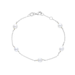 18 Karat Gold Süsswasserperlen Armband