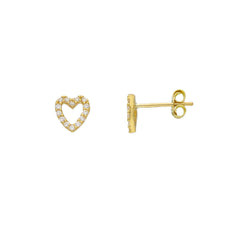 18 Karat Gold - 750 Herz Ohrstecker