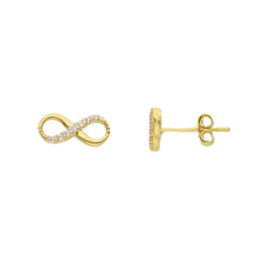 Boucles d'oreilles infinies en or 18 carats - 750