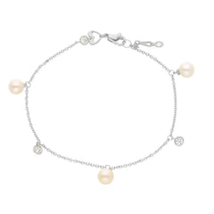 18 Karat Gold Süsswasserperlen Armband - 267600