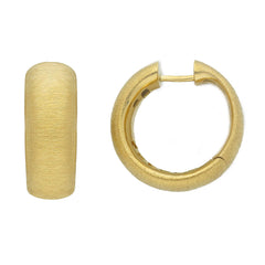 Creolen 18K 750 Gold – Elegante Damen Ohrringe - 275954