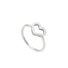 Bague coeur en or 18 carats - 750
