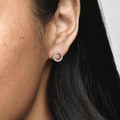 Pandora Funkelnder Kreis Ohrstecker: Zeitlose Eleganz in Sterling-Silber