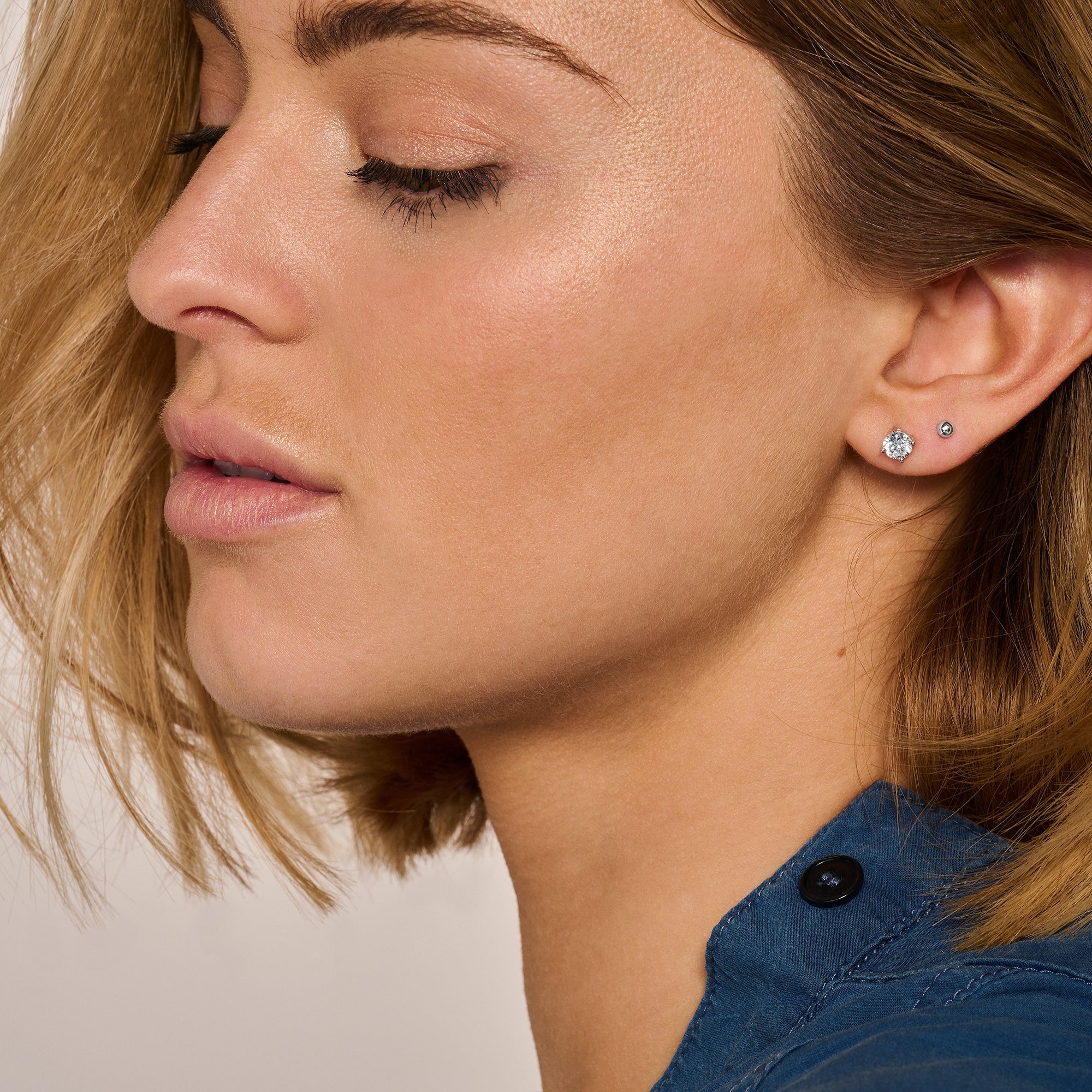 Blush Damen Ohrhänger aus Weissgold (585) mit Zirkonia - 7053WZI