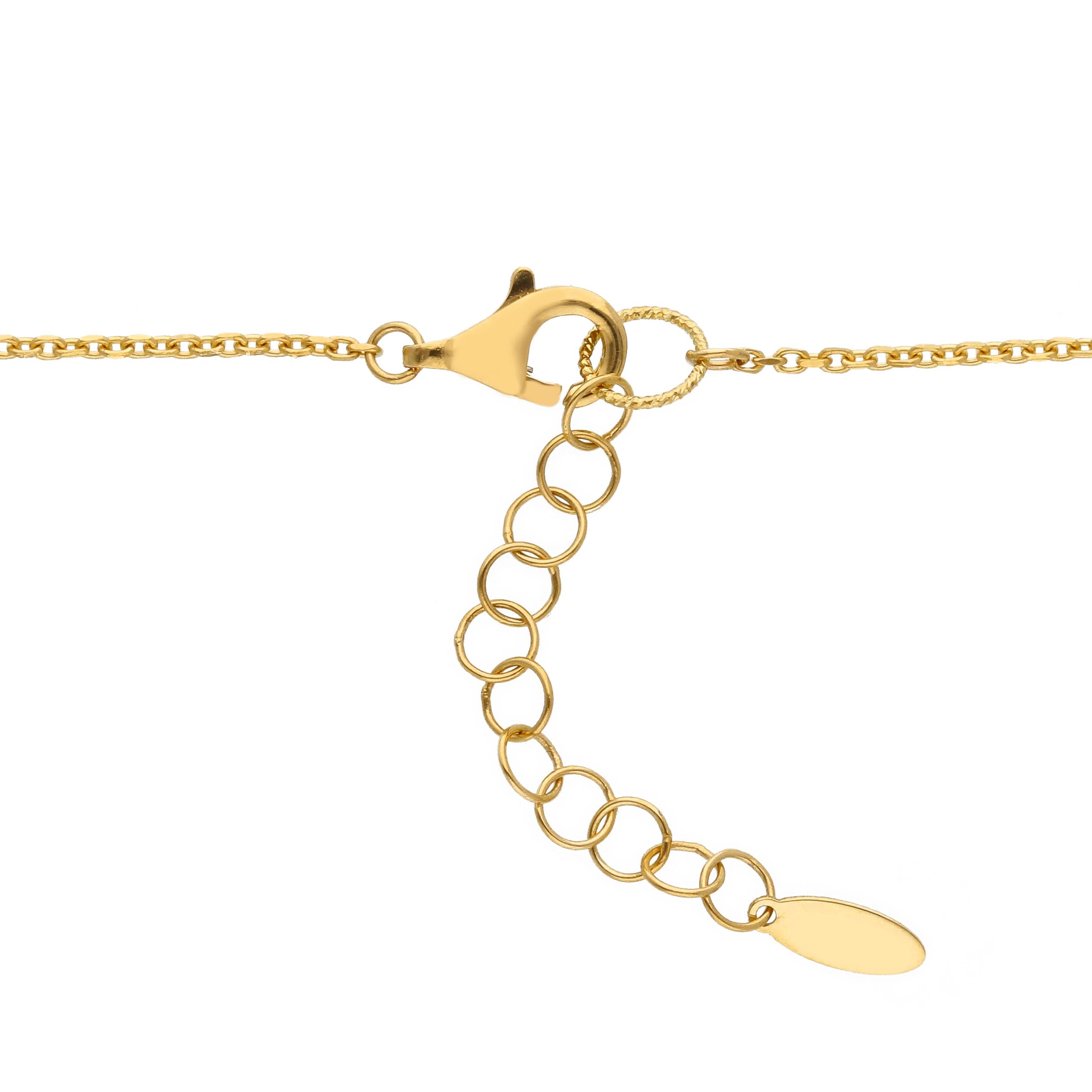 Damen Collier in 750/18 Karat Gelbgold mit Perlmutt - 276082