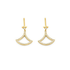 Ohrstecker in 18 Karat Gelbgold mit gefassten Diamanten - E7180034GYN08 2