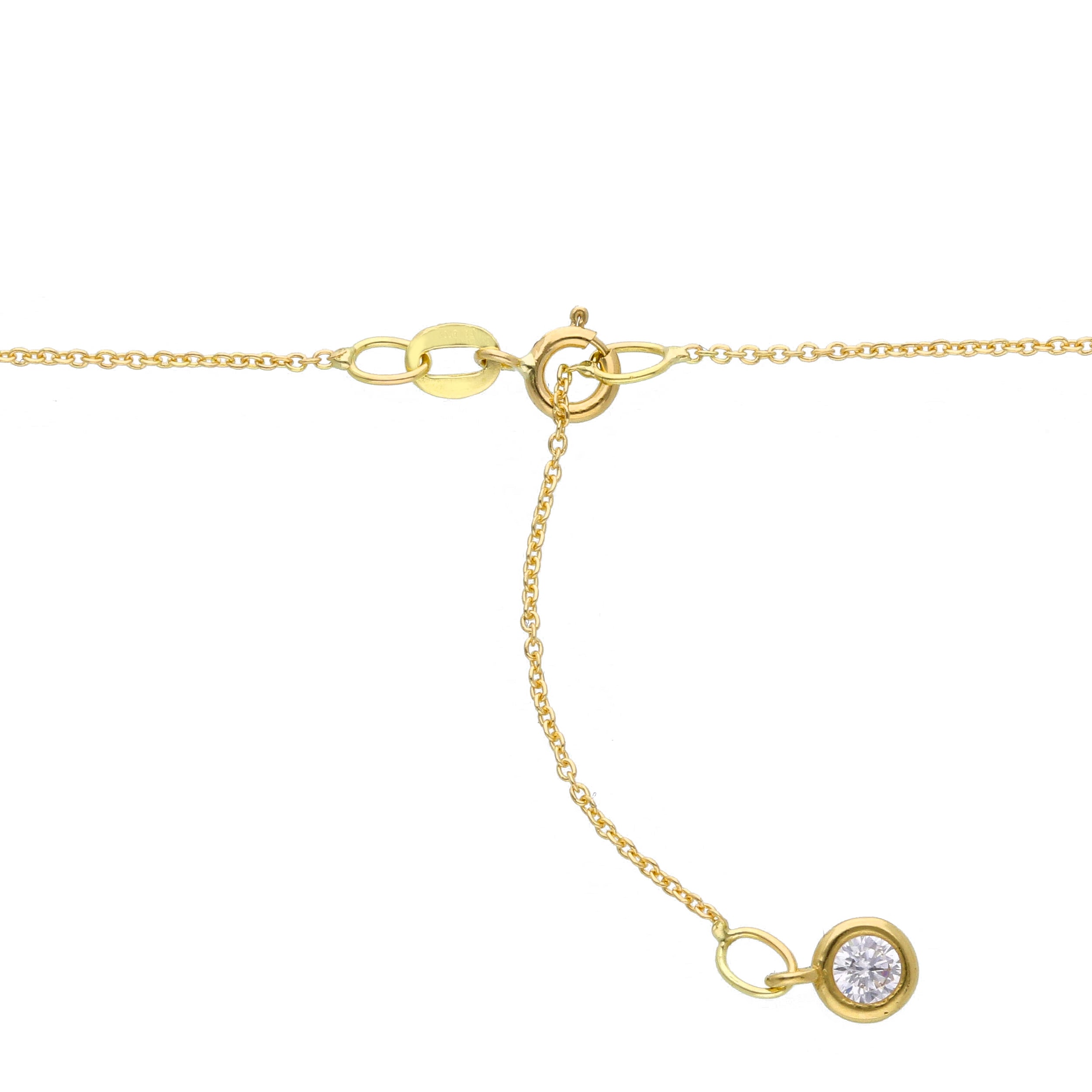 Halskette in 750/18 Karat Gelbgold mit Kristallen - 281656