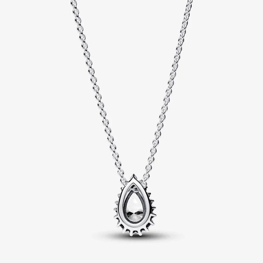 Pandora Collier-Halskette: Birnen-Kranz - Zirkonia, Sterling-Silber