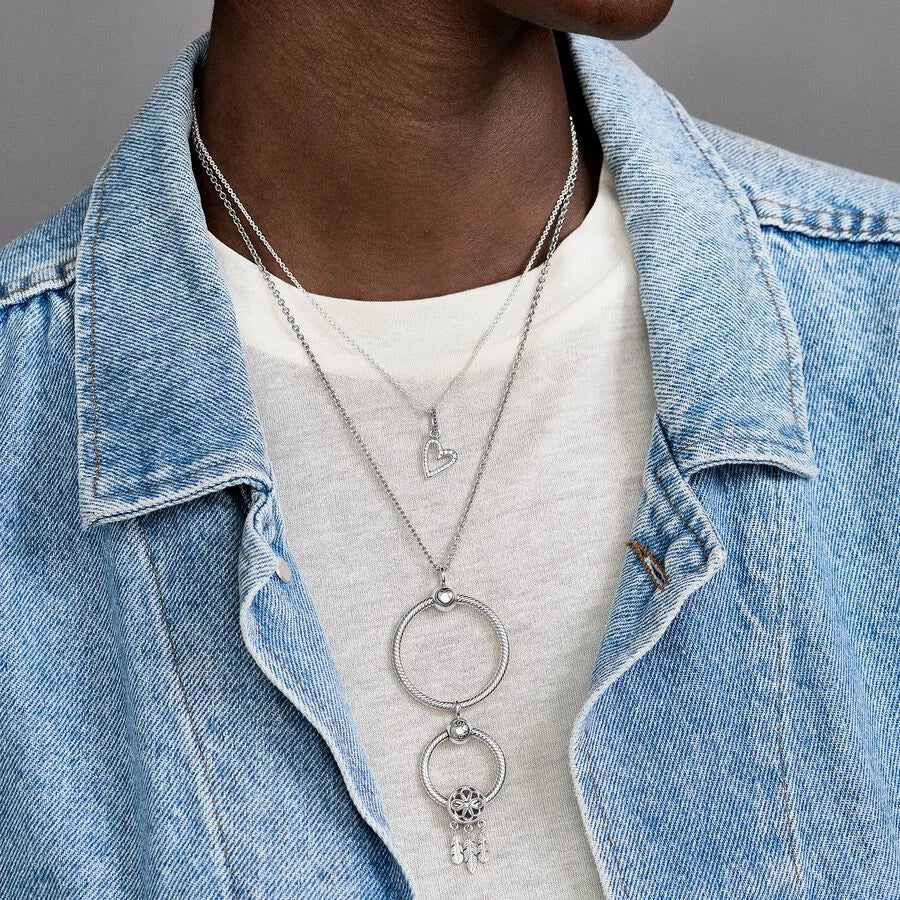 Pandora Kettenanhänger: Small O Pendant - Sterling-Silber