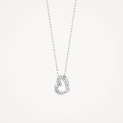 Blush Halskette mit Herzanhänger in 14K Weissgold mit Zirkonia 3072WZI