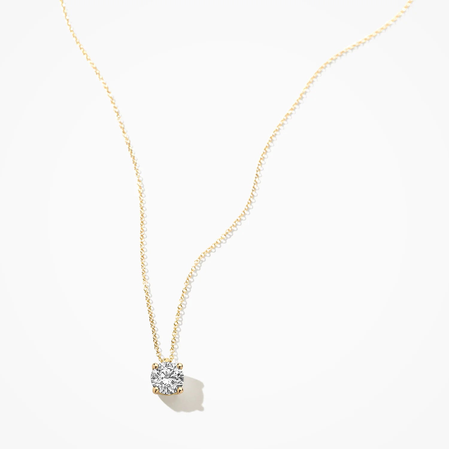 Blush Lab Diamonds Halskette 14K Gelbgold mit laborgegezüchtetem Diamanten - LG3004Y