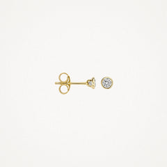 Blush Damen Ohrstecker aus Gelbgold mit Zirkonia - 7255YZI