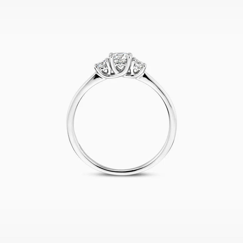 Blush Verlobungsringe in 585/14 Karat Weissgold mit Labordiamanten - LG1007W