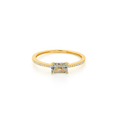 Facet Colors Ring in 18 Karat Gelbgold mit gefassten Diamanten und einem Amethyst - R9107026GYN14 3