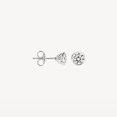 Boucles d'oreilles à tige Blush 7258WZI - or blanc avec zircone (585)