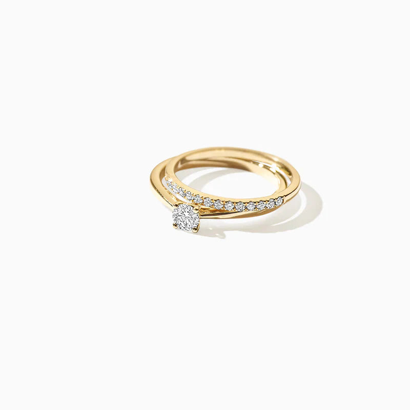 Blush Verlobungsringe in 585/14 Karat Gelbgold mit Labordiamant - LG1003Y