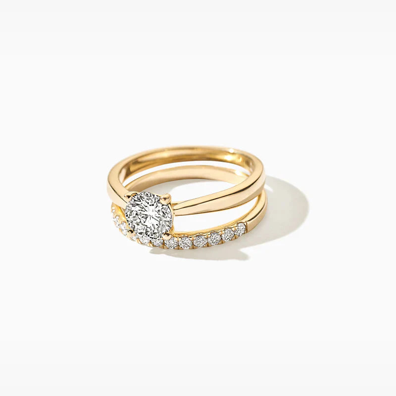 Blush Verlobungsringe in 585/14 Karat Gelbgold mit Labordiamant - LG1005Y