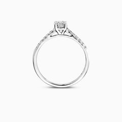 Blush Verlobungsringe in 585/14 Karat Weissgold mit Labordiamant - LG1006W