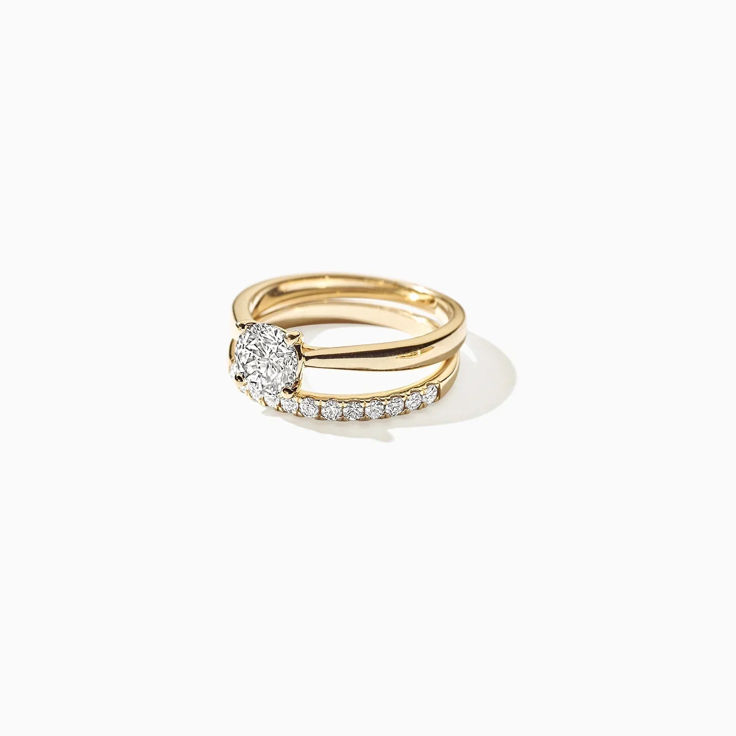 Blush Verlobungsringe in 585/14 Karat Gelbgold mit Labordiamant - LG1004Y