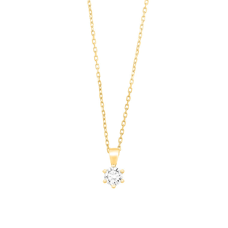 Facet Classic Express Eye Clean Gold Halskette