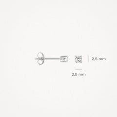 Blush Damen Weissgold Ohrstecker mit Zirkonia - 7211WZI