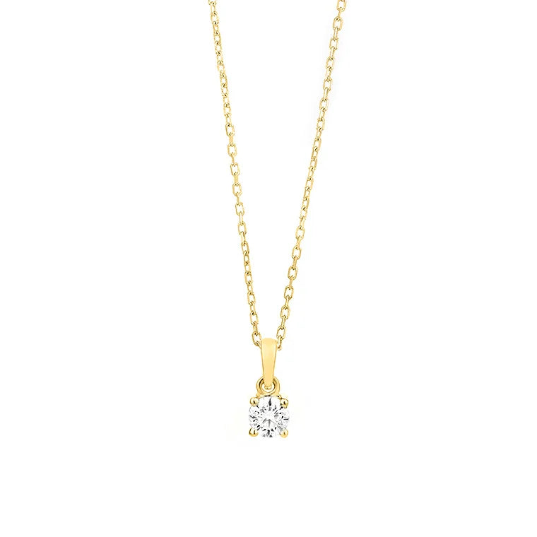 Facet Classic Express Eye Clean Gold Halskette