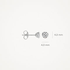 Blush Damen Ohrstecker aus Weissgold mit Zirkonia - 7257WZI