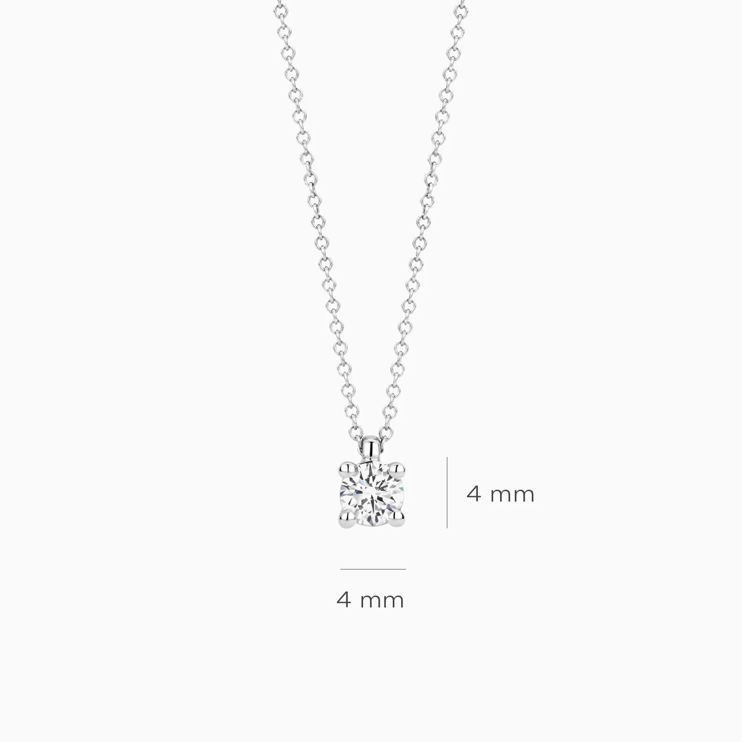 Blush Lab Diamonds Halskette in 14K Weissgold mit laborgegezüchtetem Diamanten - LG3001W