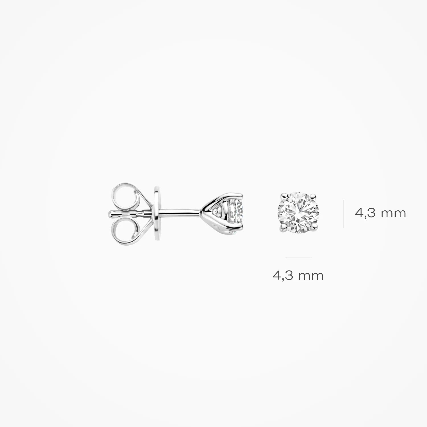 Blush Lab Diamonds Ohrstecker (585er) Weissgold mit laborgegezüchtetem Diamanten - LG7002W