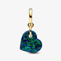 Pendentif Charm Coeur Pandora : Vert Irisé - 763348C01