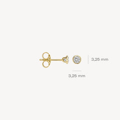 Blush Damen Ohrstecker aus Gelbgold mit Zirkonia - 7255YZI