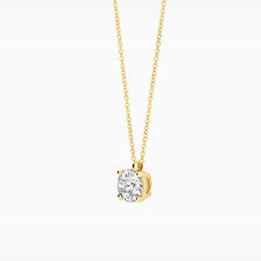 Blush Lab Diamonds Halskette 14K Gelbgold mit laborgegezüchtetem Diamanten - LG3004Y