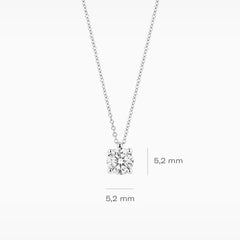 Blush Lab Diamonds Halskette in 14K Weissgold mit laborgegezüchtetem Diamanten - LG3003W