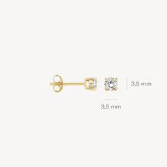 Blush Damen Ohrhänger aus 14 Karat Gelbgold mit Zirkonia - 7212YZI