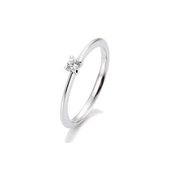 Breuning 18 Karat Solitär-Ring 4er Krappe 0,05-0,30 ct. - 41056320