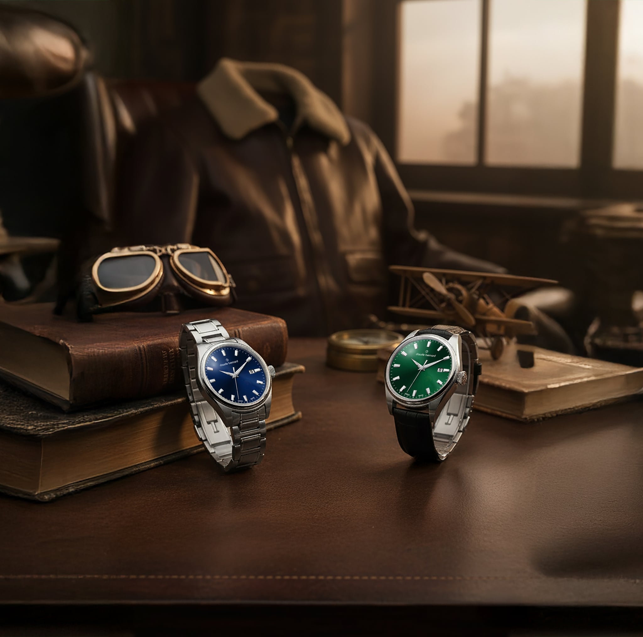 Claude Bernard Proud Heritage Datum Blau 42 mm - 53030 3M BUIN1