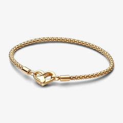 Pandora Moments Armband Herzverschluss mit Unendlichkeitssymbol Vergoldet