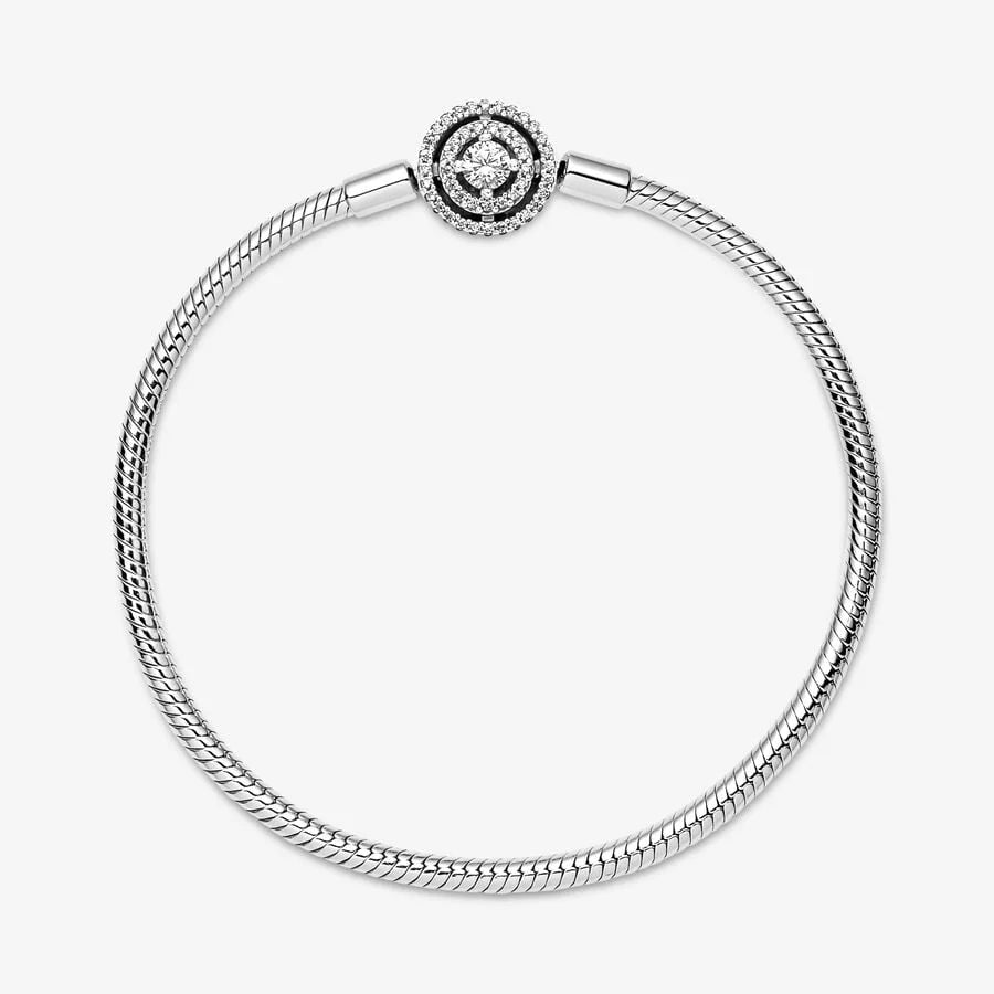 Pandora Strahlenkranz Armband - Schlangen-Gliedern, Sterling-Silber