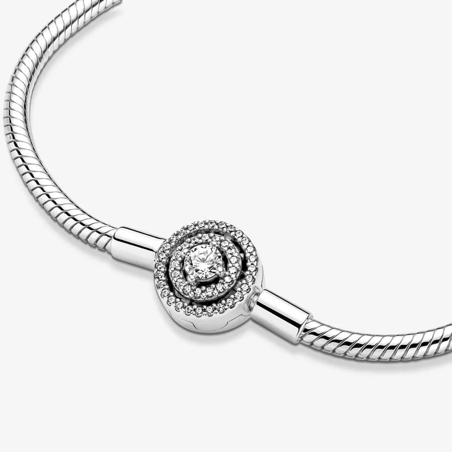 Pandora Strahlenkranz Armband - Schlangen-Gliedern, Sterling-Silber