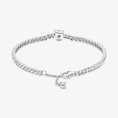 Pandora Herz Tennisarmband -  Sterling-Silber, Cubic Zirkonia