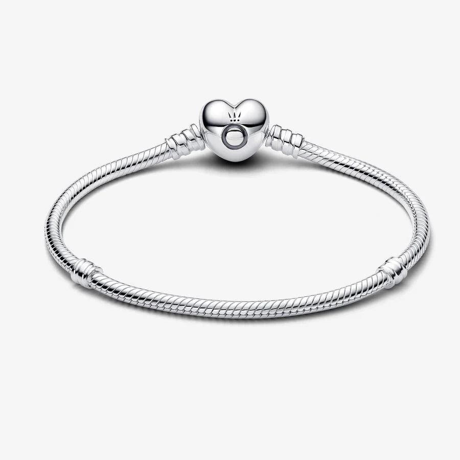 Pandora Moments Silberarmband mit Herz-Verschluss: Liebesbekenntnis - 590719