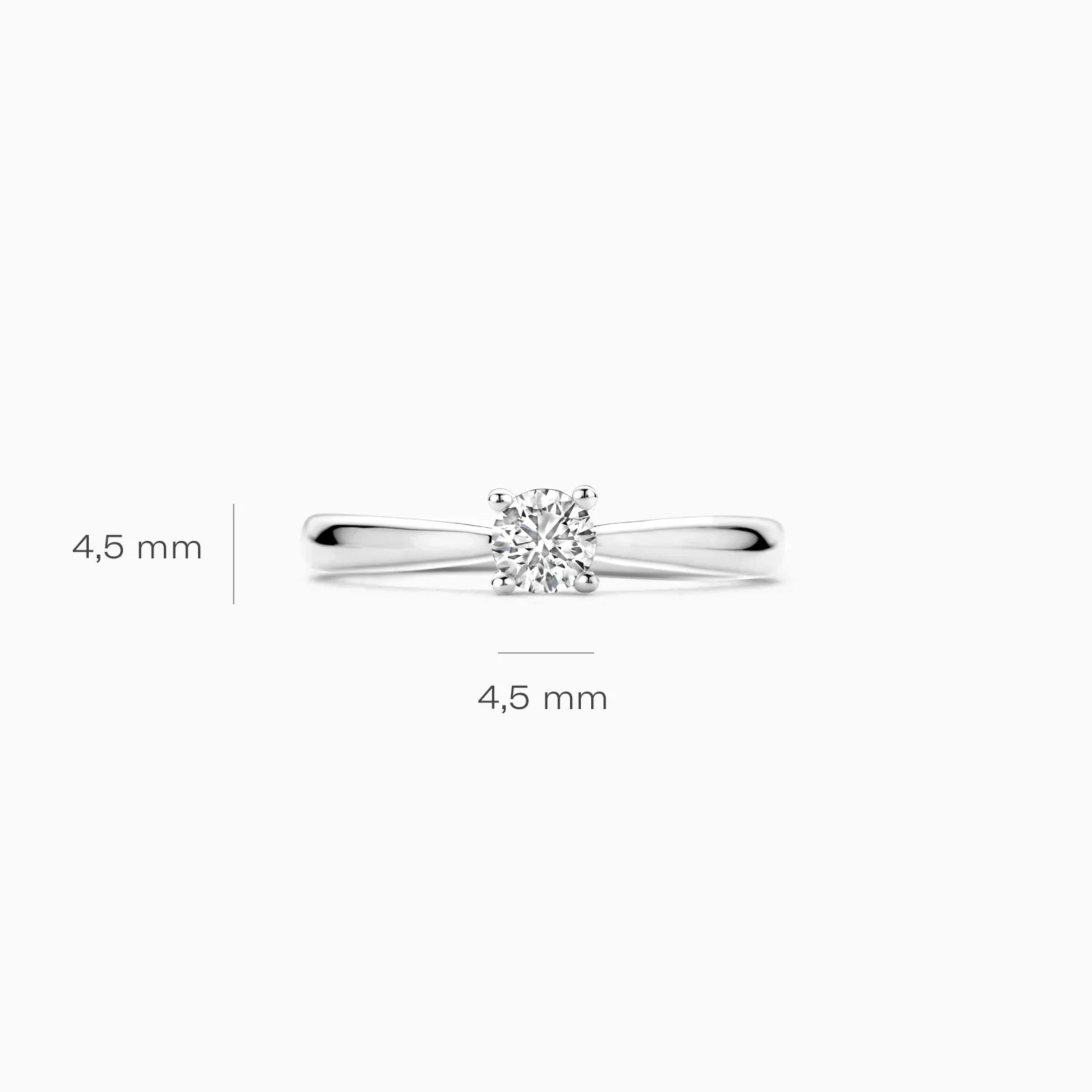 Blush Verlobungsringe in 585/14 Karat Weissgold mit Labordiamant - LG1002W