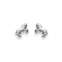 Kinder Ohrstecker mit Süsses Pferd Silber 925