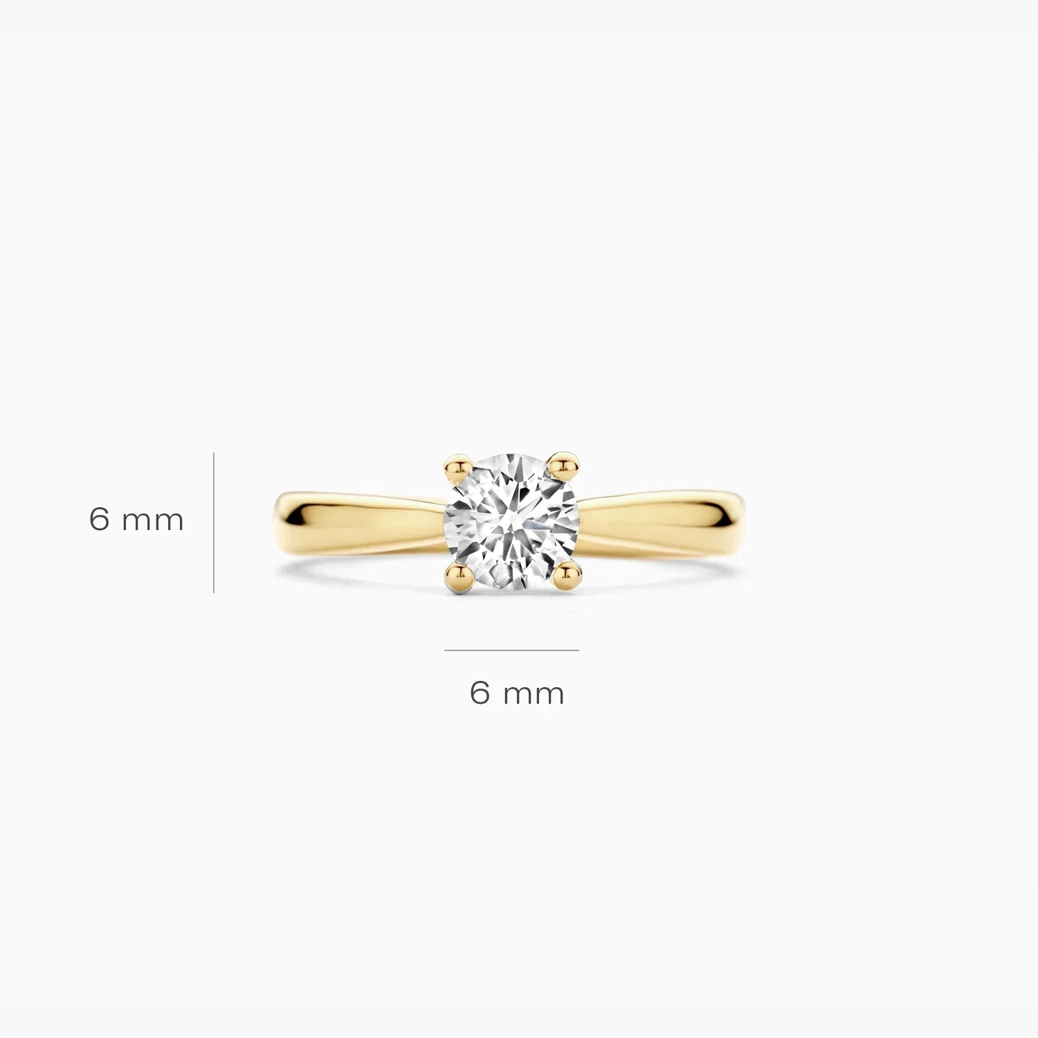 Blush Verlobungsringe in 585/14 Karat Gelbgold mit Labordiamant - LG1004Y