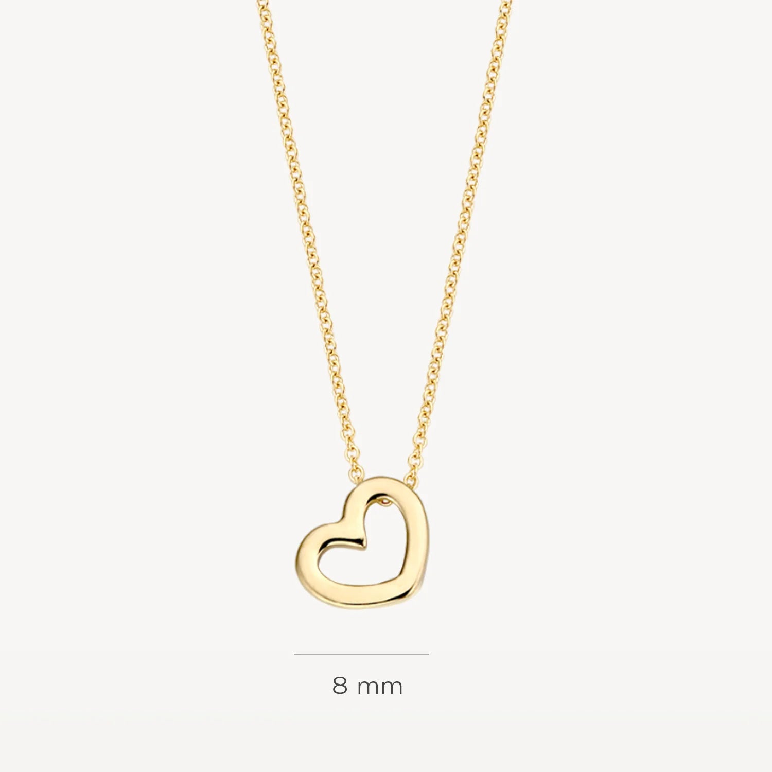 Blush Damen Herz Halskette in 585/14 Karat Gelbgold - 3081YGO
